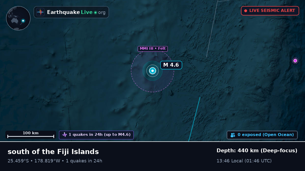 South Pacific Ocean (Kermadec Islands)