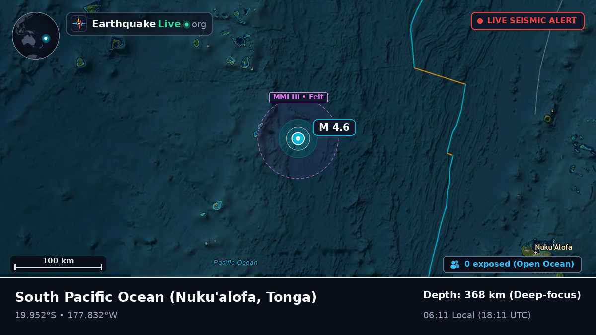 South Pacific Ocean (Tonga)