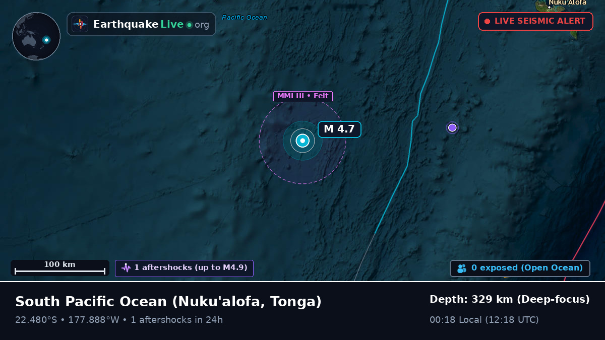 South Pacific Ocean (Tonga)