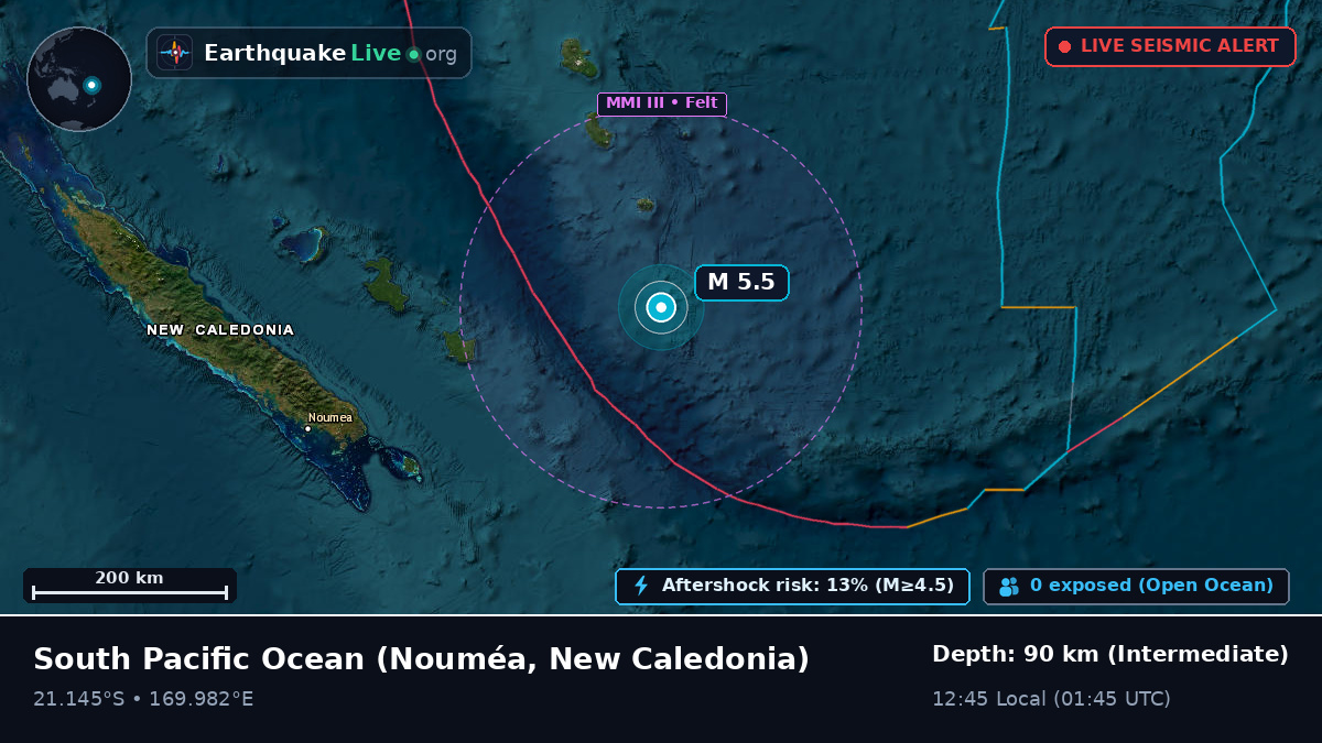 South Pacific Ocean (New Caledonia)