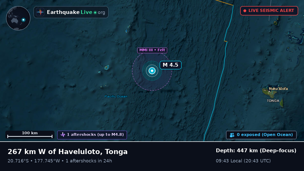 South Pacific Ocean (Tonga)