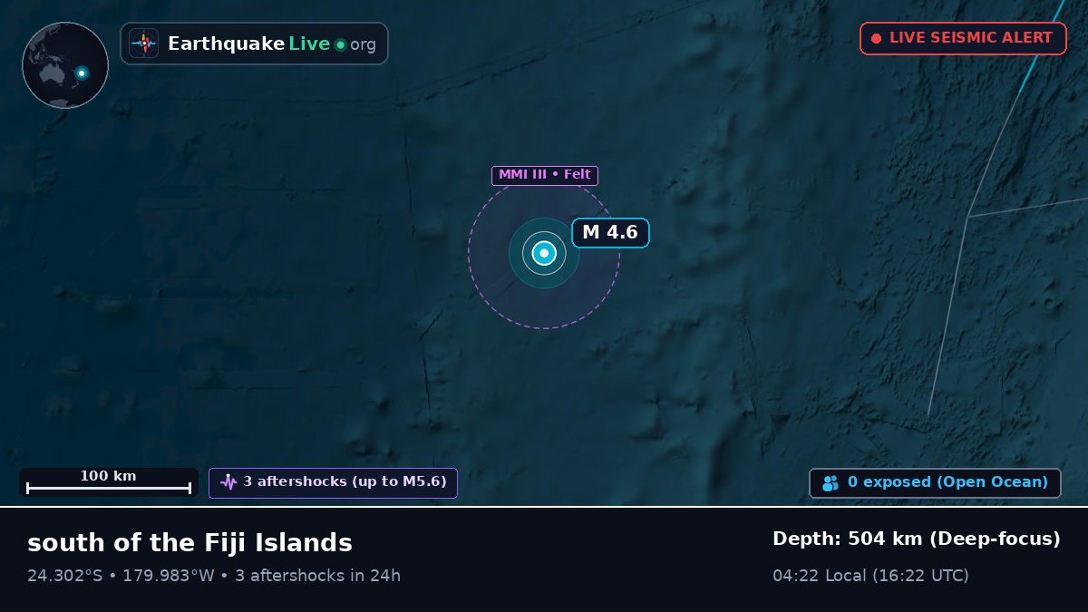 South Pacific Ocean (Kermadec Islands)