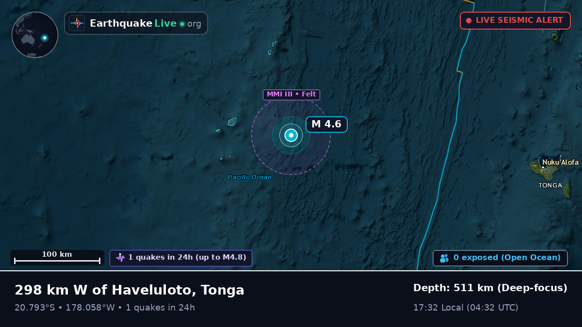South Pacific Ocean (Tonga)