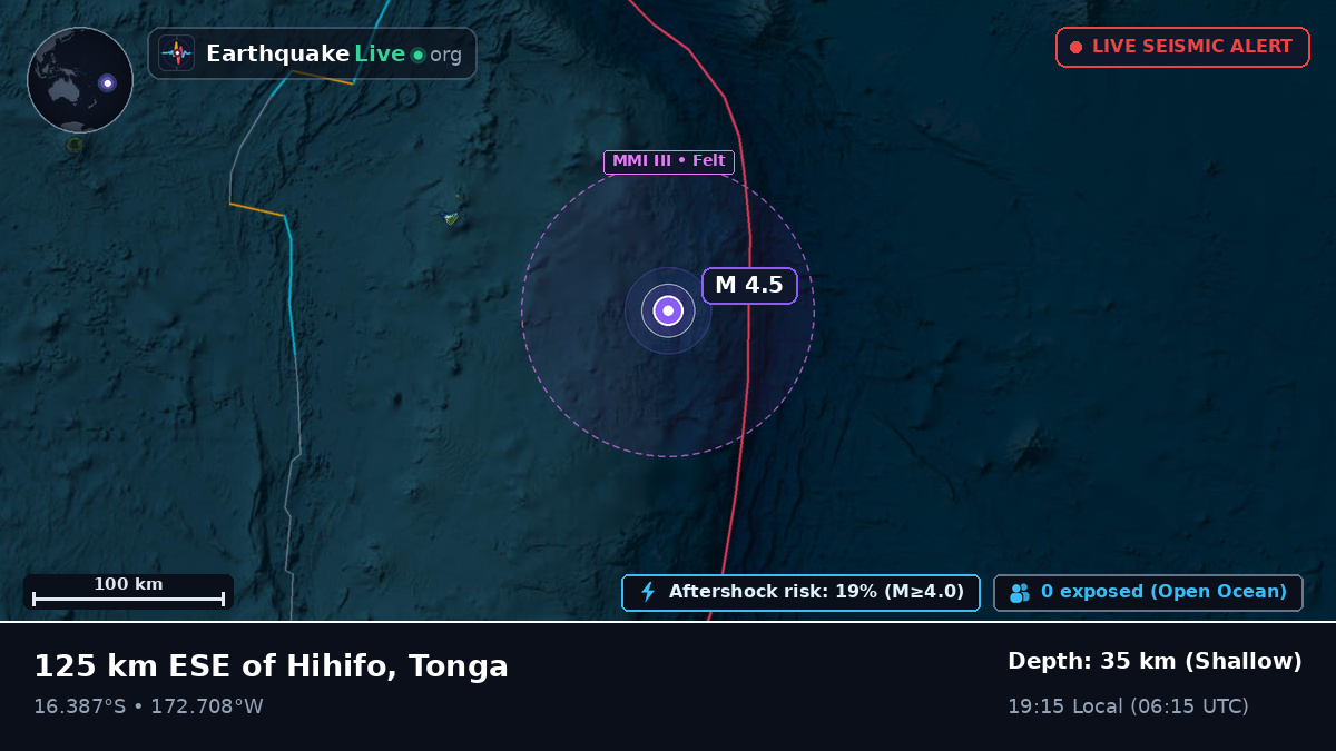 South Pacific Ocean (Tonga)