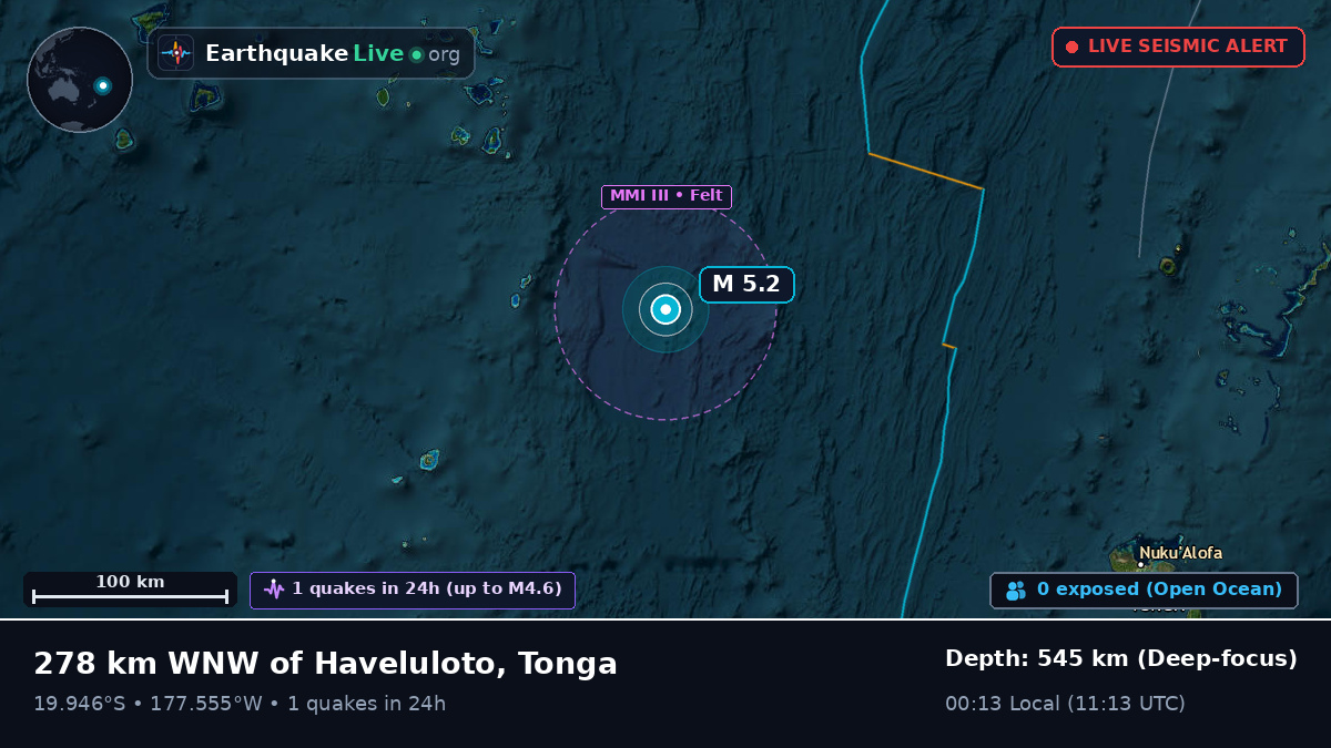 South Pacific Ocean (Tonga)