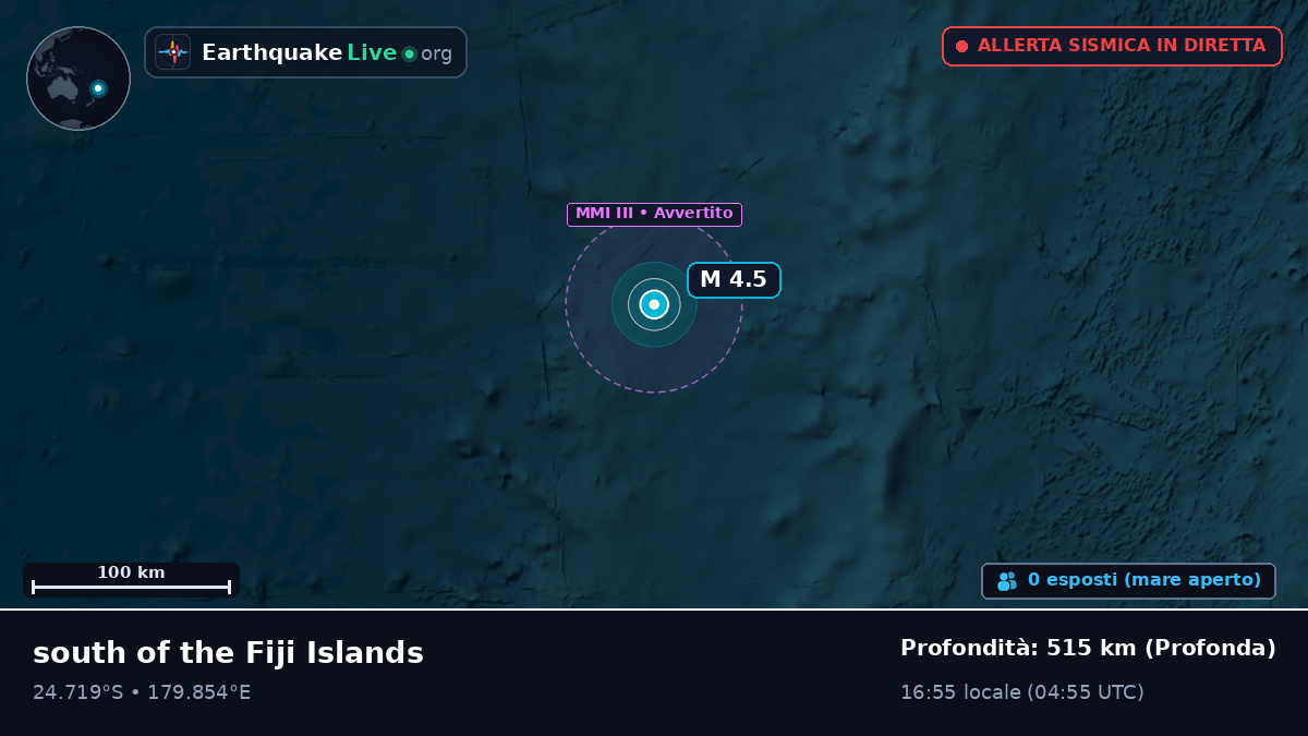 Oceano Pacifico meridionale (Kermadec Islands)