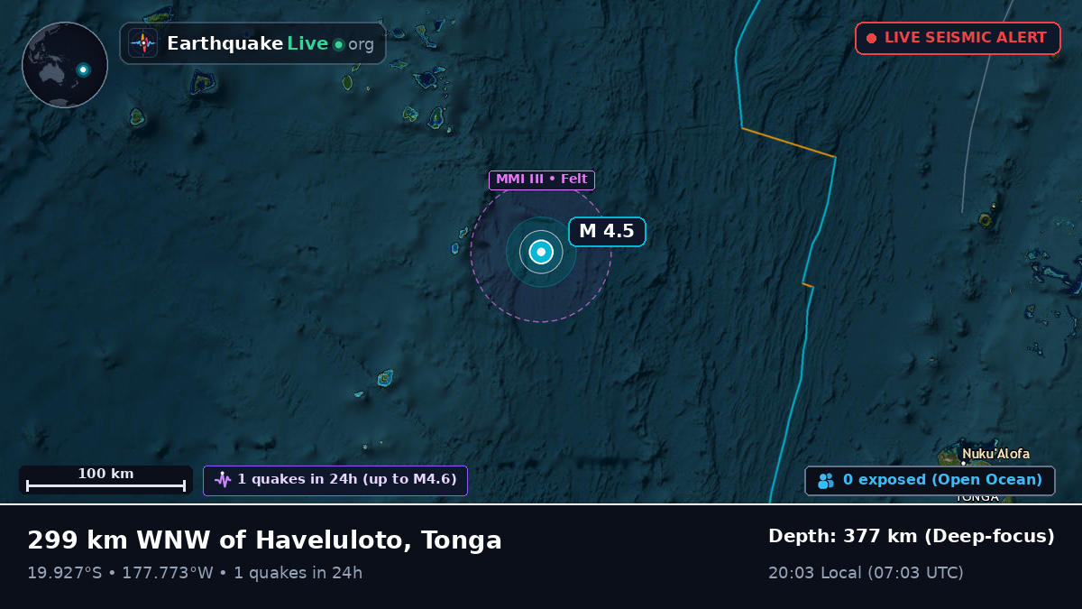 South Pacific Ocean (Tonga)
