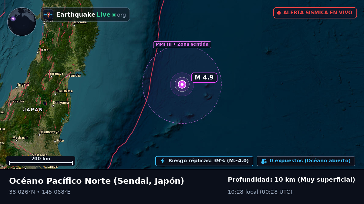Océano Pacífico Norte (Japón)