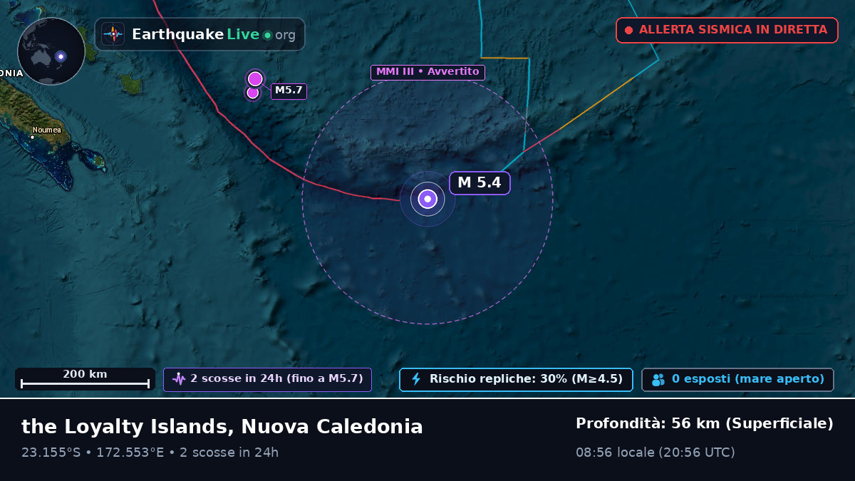 Oceano Pacifico meridionale (Nuova Caledonia)