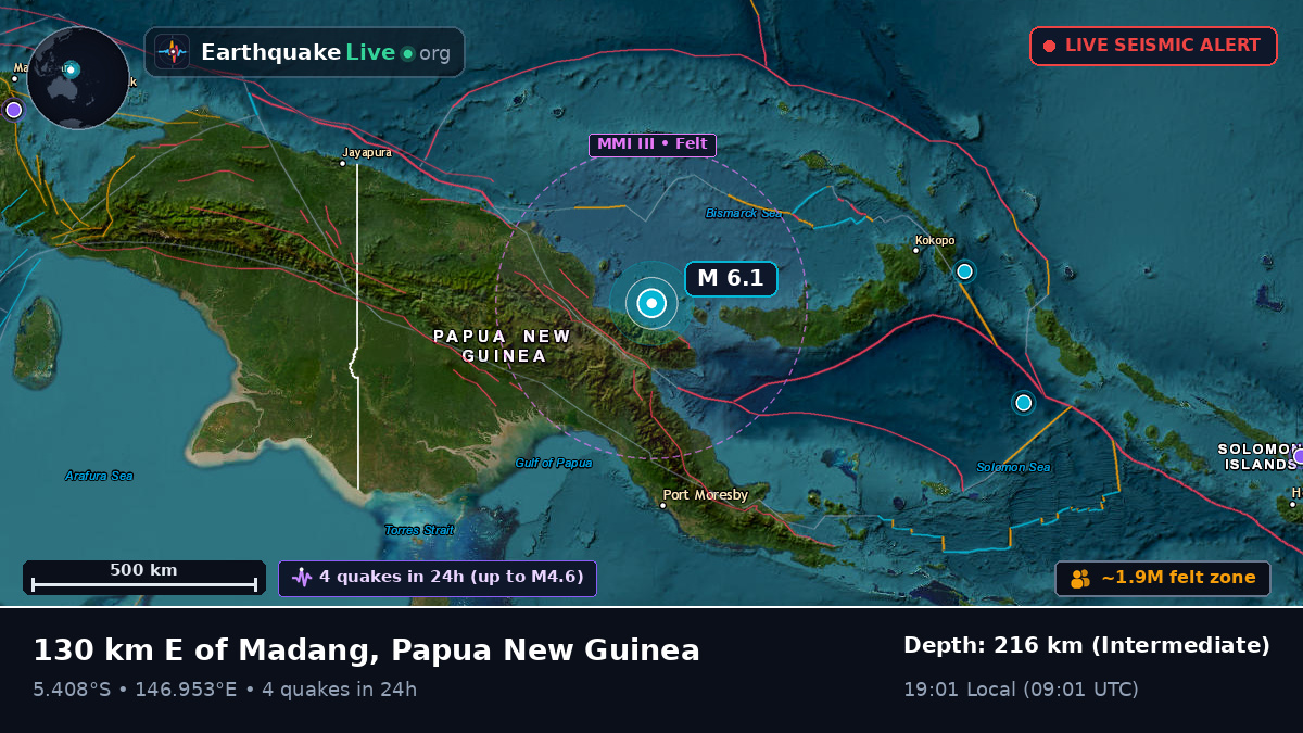 Off the coast of Madang, Papua New Guinea