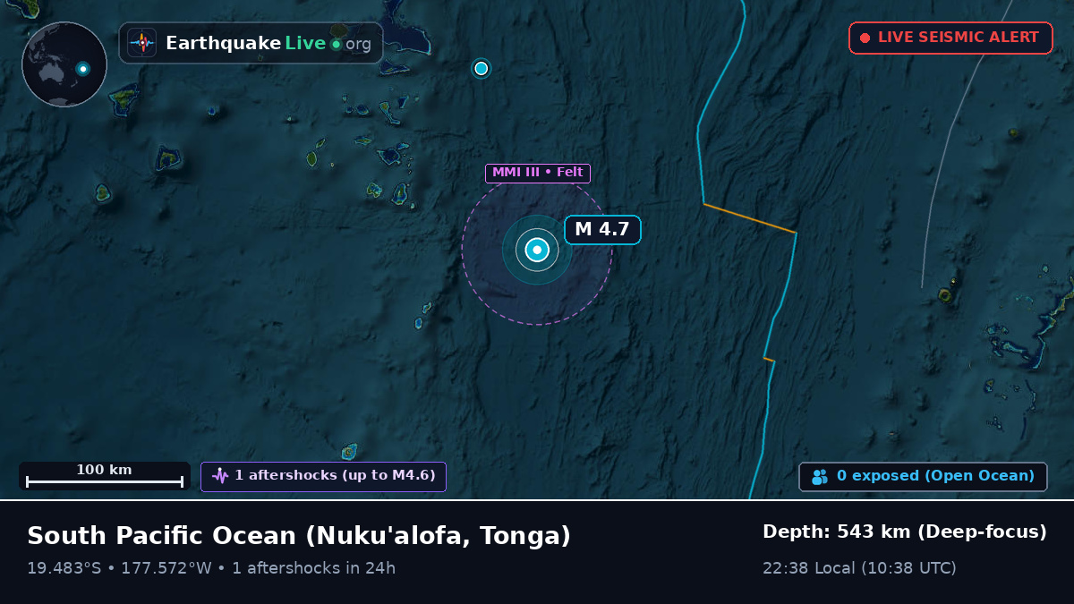 South Pacific Ocean (Tonga)