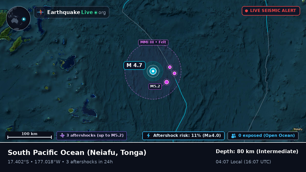 South Pacific Ocean (Tonga)