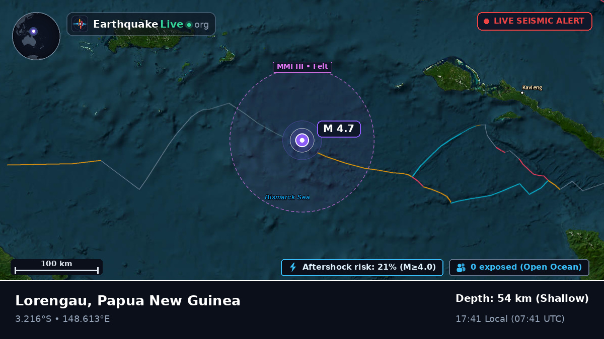 Off the coast of Lorengau, Papua New Guinea