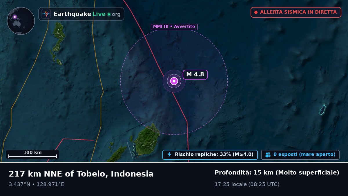 Oceano Pacifico settentrionale (Indonesia)