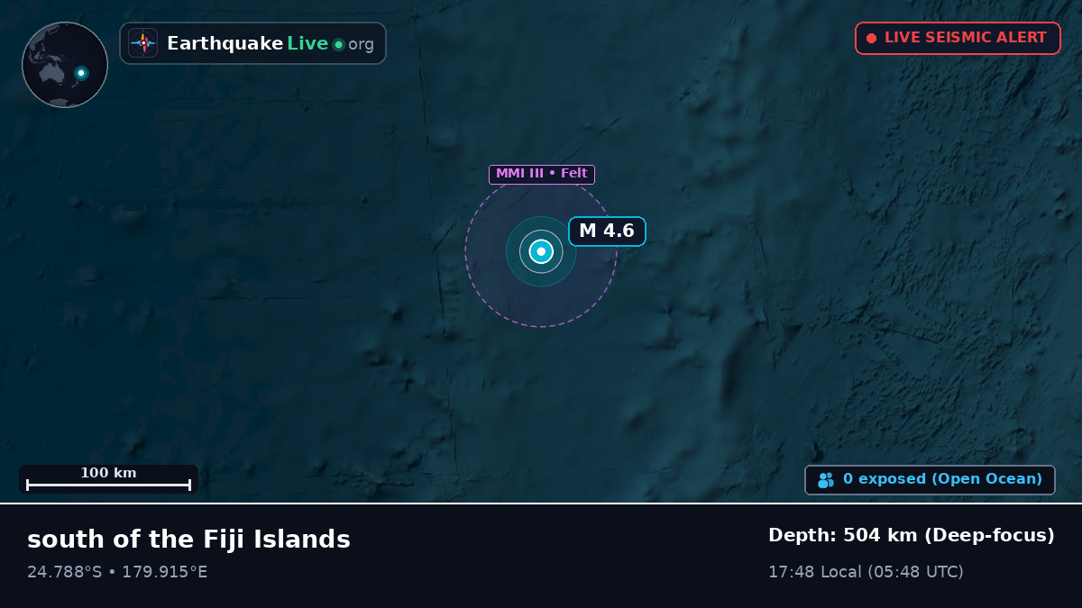 South Pacific Ocean (Kermadec Islands)