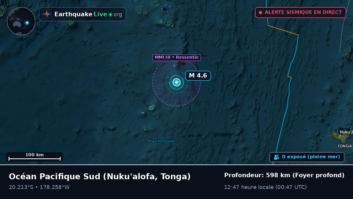 Océan Pacifique Sud (Tonga)