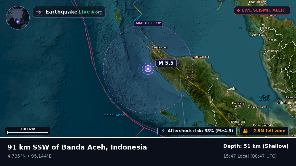 Off the coast of Banda Aceh, Indonesia