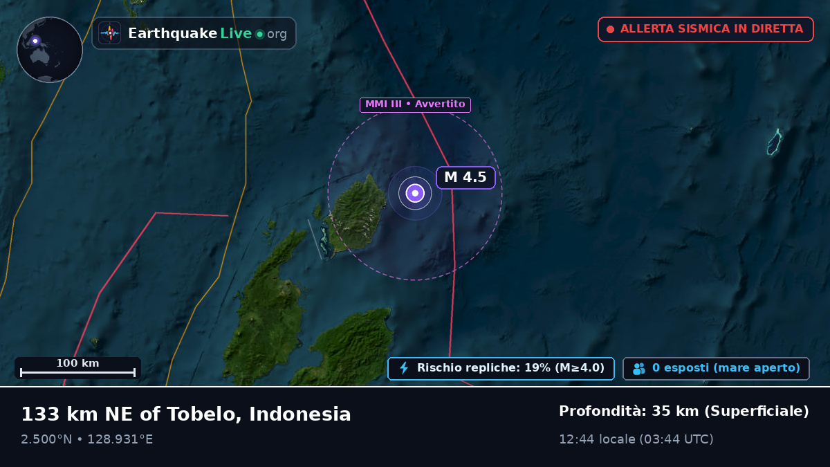 Oceano Pacifico settentrionale (Indonesia)