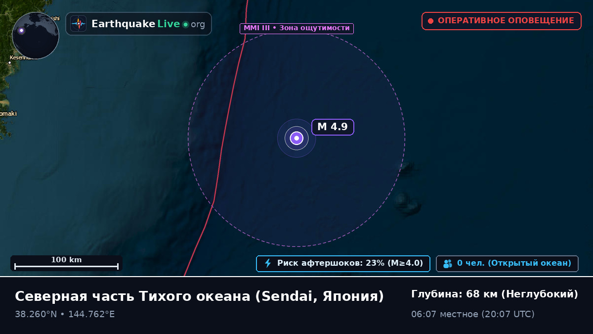 Северная часть Тихого океана (Япония)