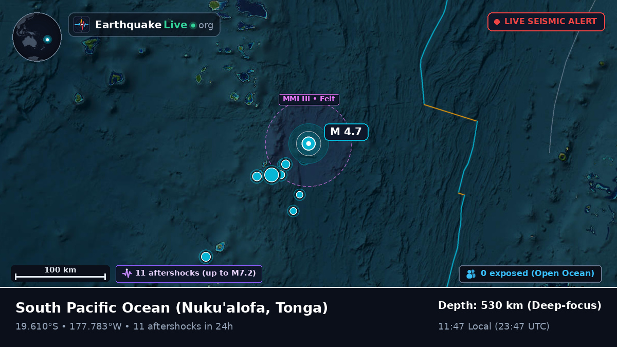 South Pacific Ocean (Tonga)