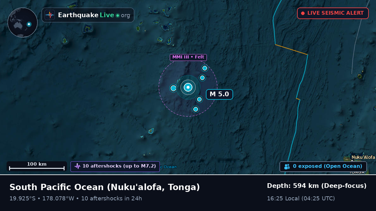 South Pacific Ocean (Tonga)