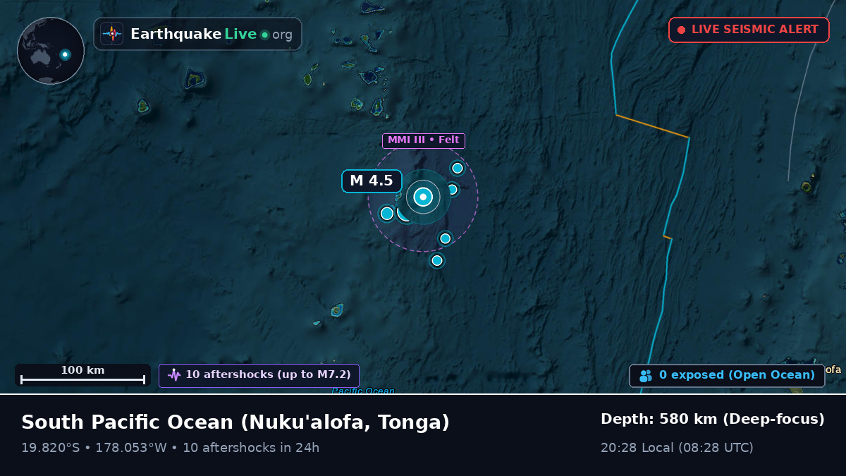 South Pacific Ocean (Tonga)