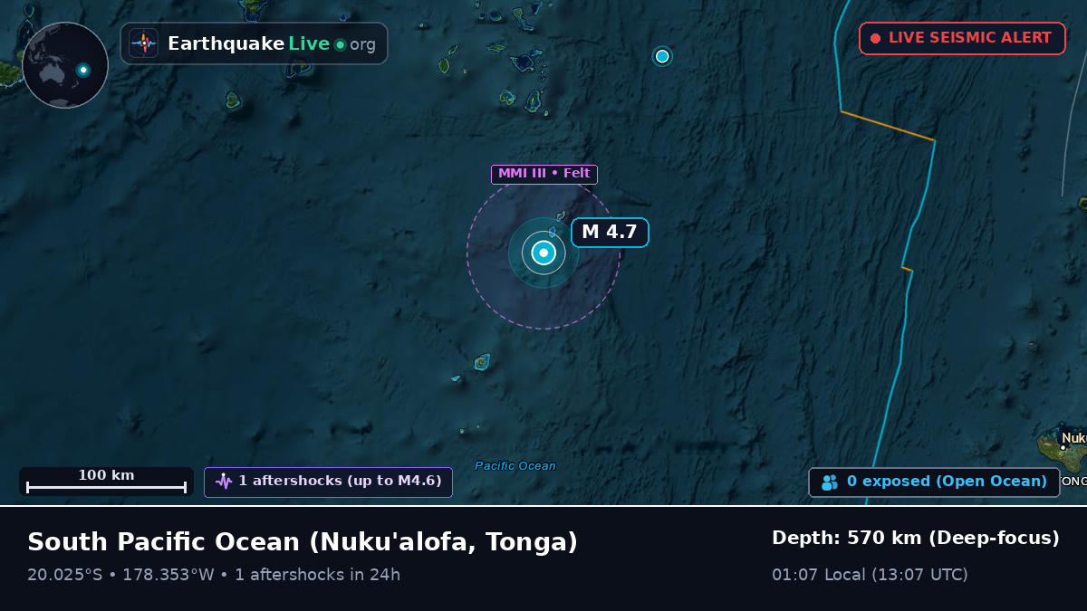 South Pacific Ocean (Tonga)