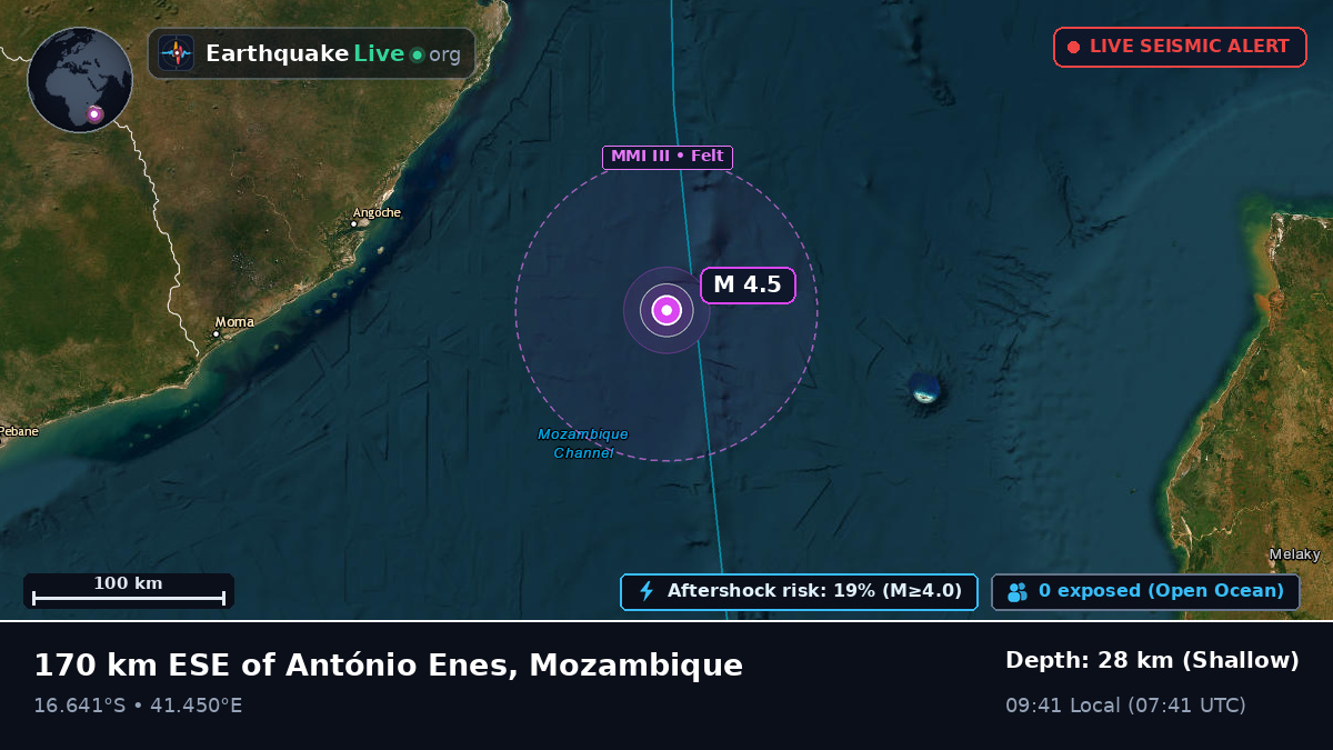 Off the coast of Nacala, Mozambique