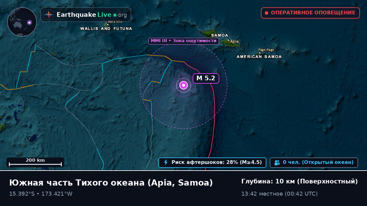 Южная часть Тихого океана (Samoa)