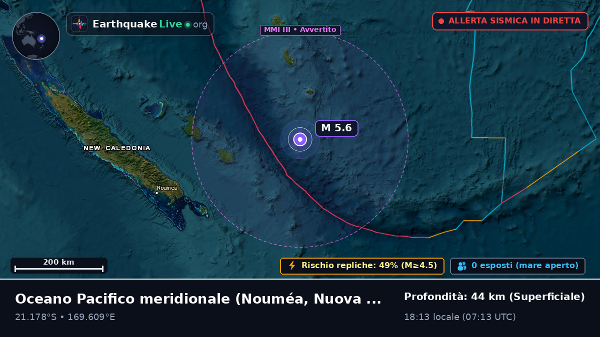 Oceano Pacifico meridionale (Nuova Caledonia)