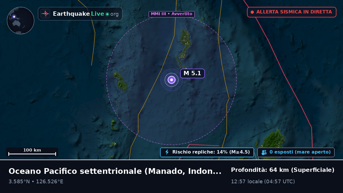 Oceano Pacifico settentrionale (Indonesia)
