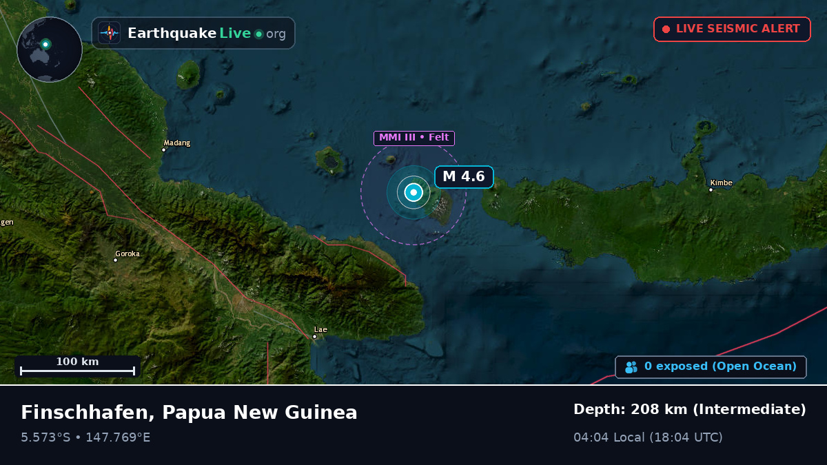 Off the coast of Lae, Papua New Guinea