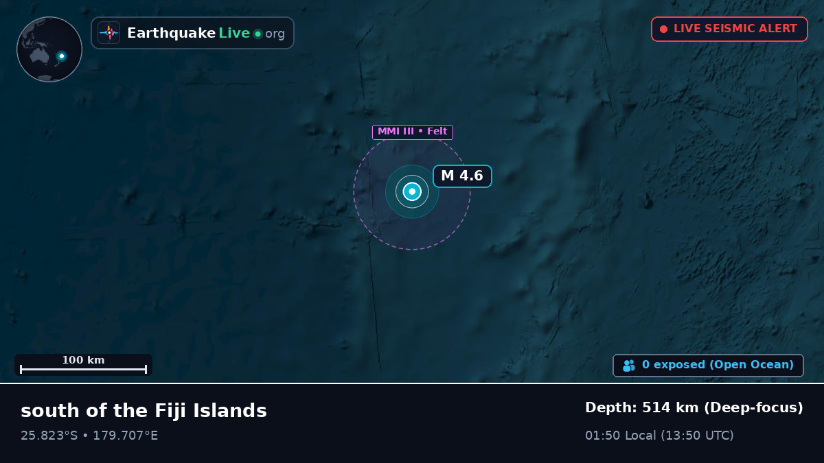 South Pacific Ocean (Kermadec Islands)