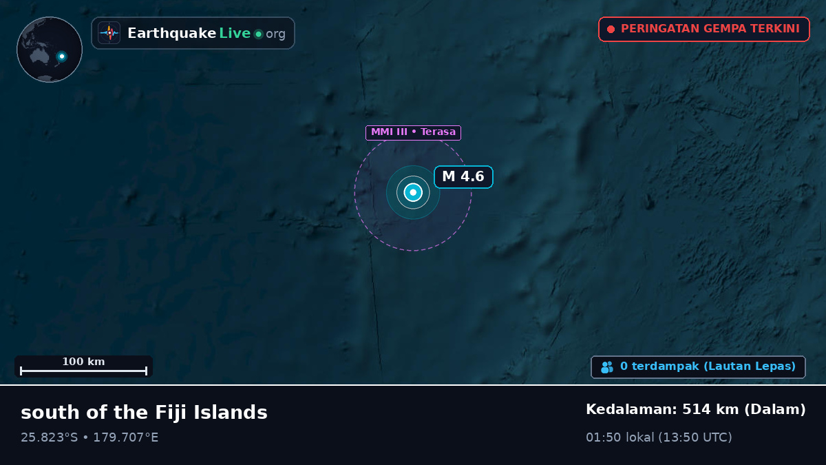 Samudra Pasifik Selatan (Kermadec Islands)