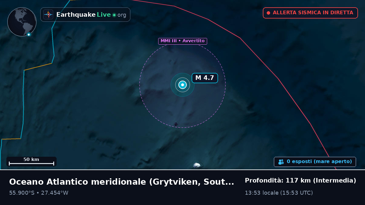 Oceano Atlantico meridionale (South Georgia and the Islands)