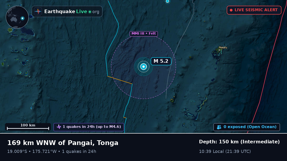 Off the coast of Nuku'alofa, Tonga