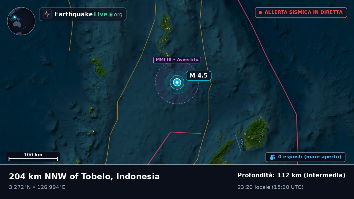 Oceano Pacifico settentrionale (Indonesia)