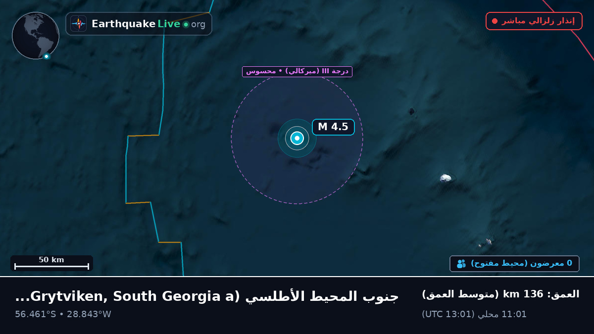 جنوب المحيط الأطلسي (South Georgia and the Islands)