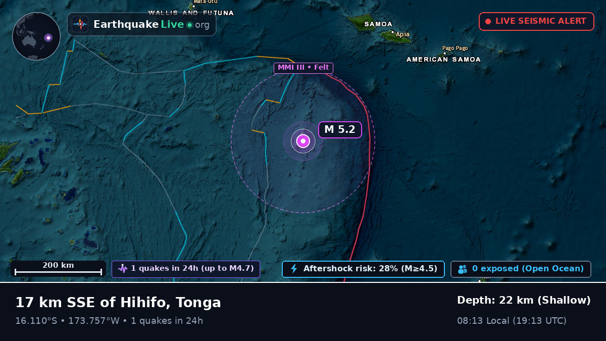 South Pacific Ocean (Tonga)