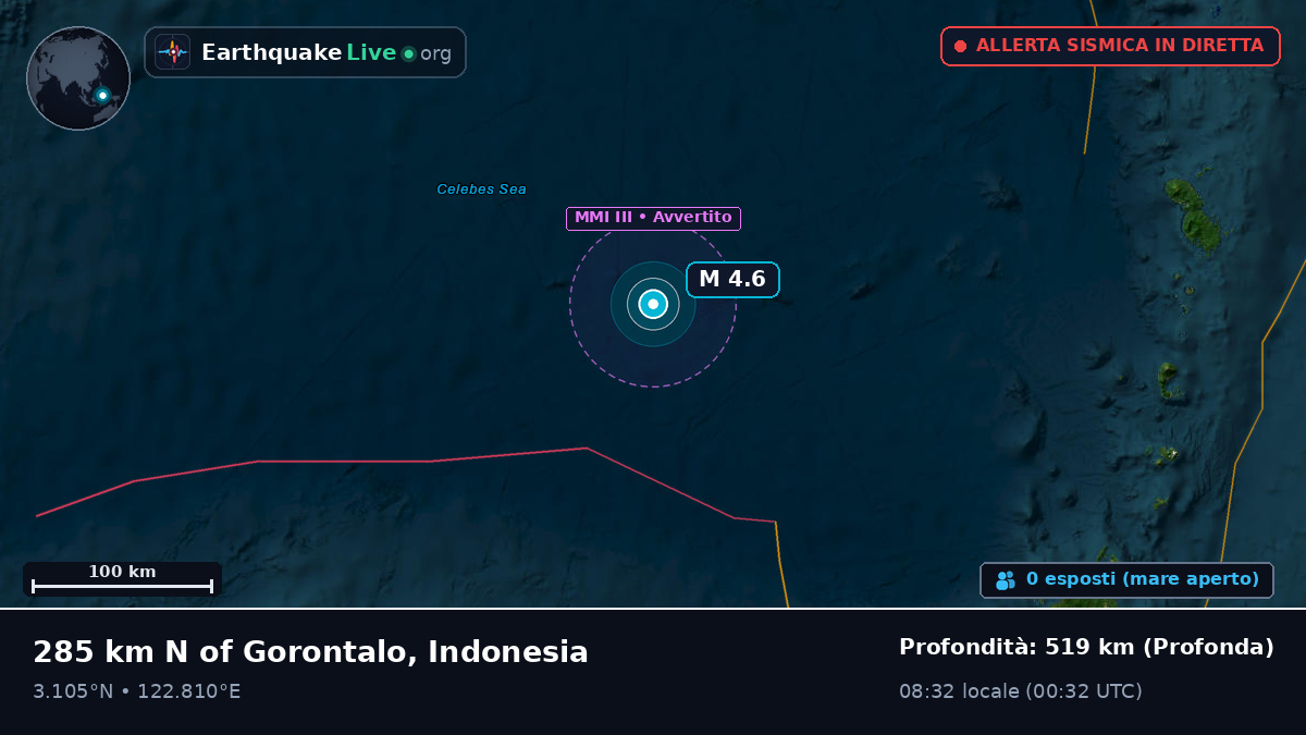 Oceano Pacifico settentrionale (Indonesia)