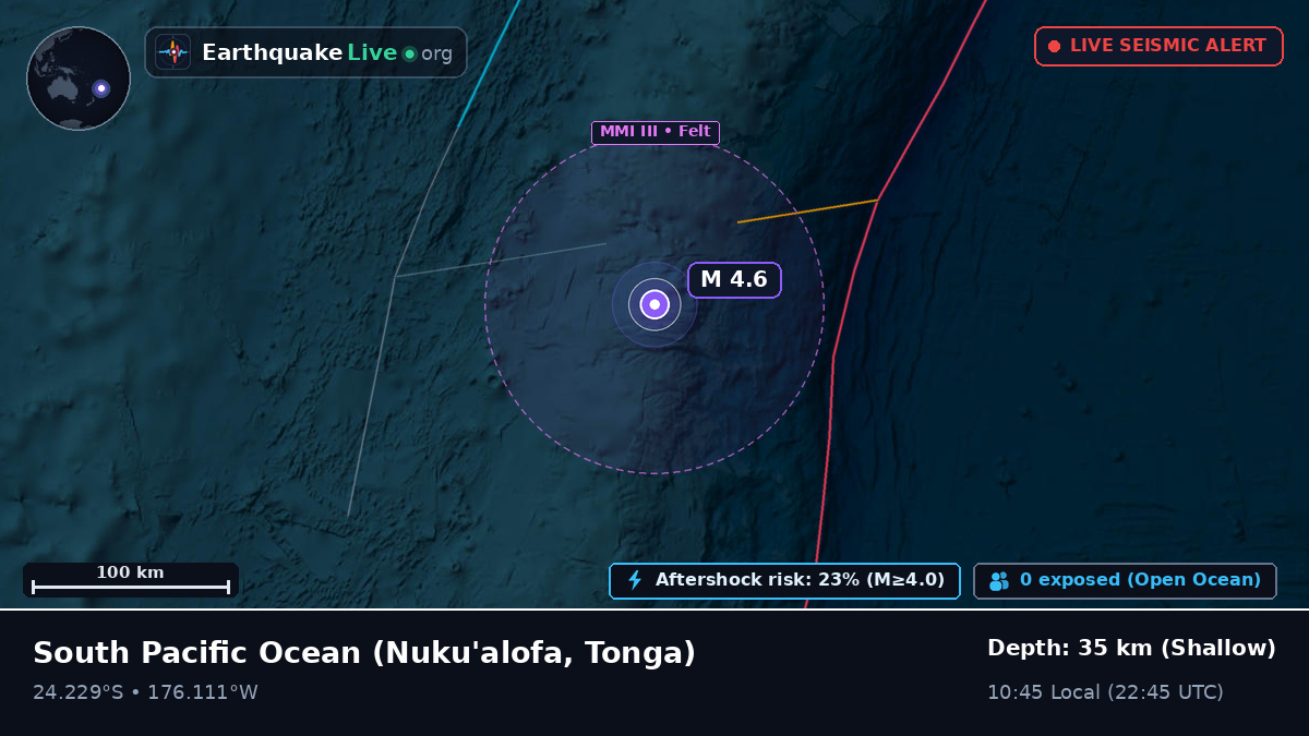 South Pacific Ocean (Tonga)