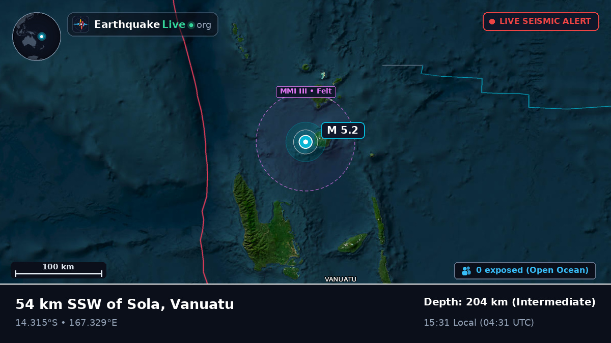 Off the coast of Luganville, Vanuatu