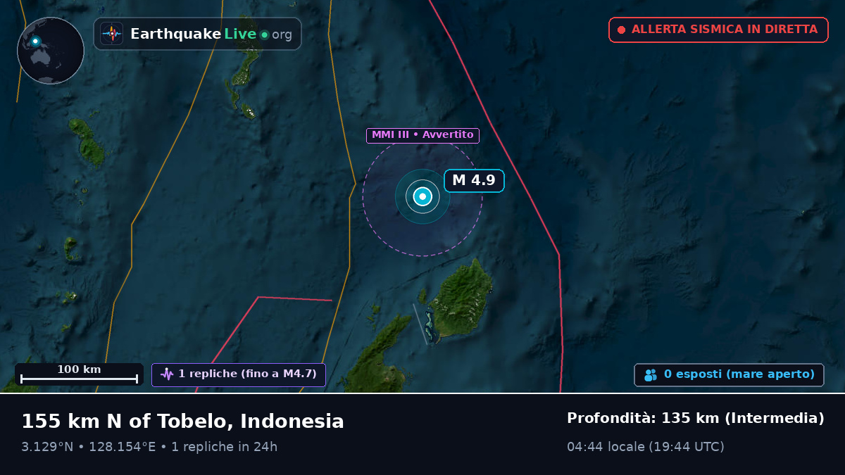 Oceano Pacifico settentrionale (Indonesia)