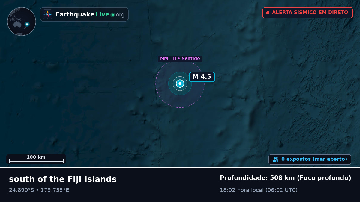 Oceano Pacífico Sul (Kermadec Islands)
