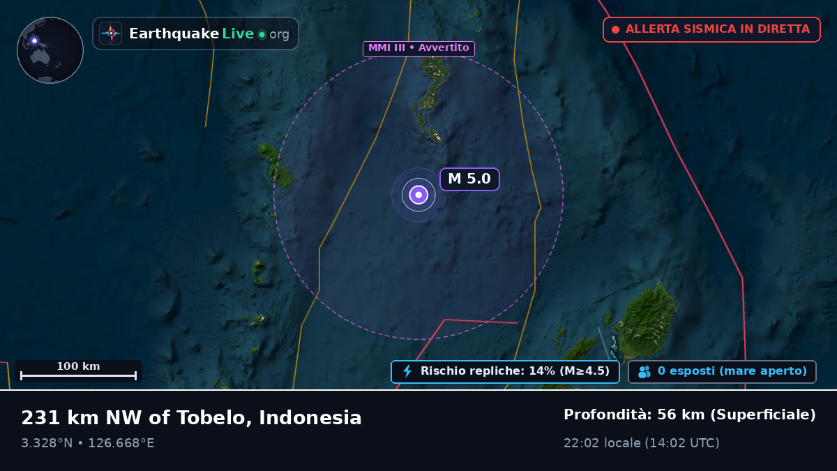 Oceano Pacifico settentrionale (Indonesia)