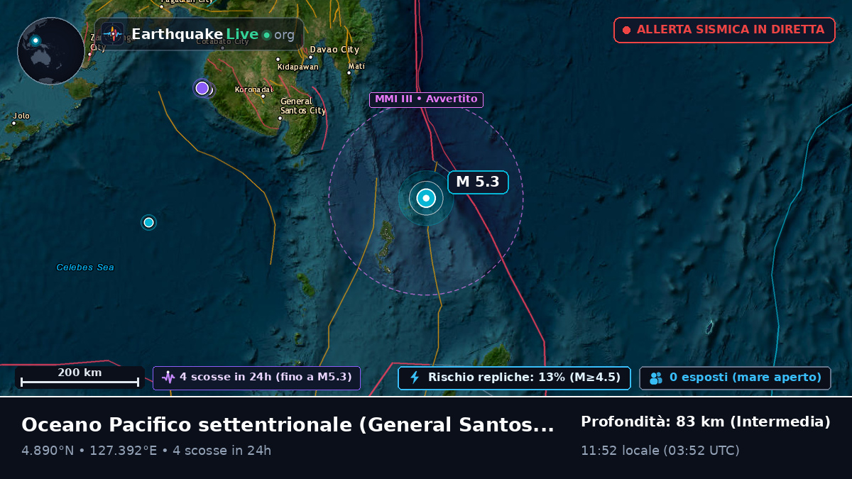 Oceano Pacifico settentrionale (Filippine)