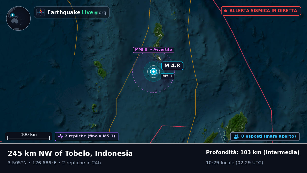 Oceano Pacifico settentrionale (Indonesia)