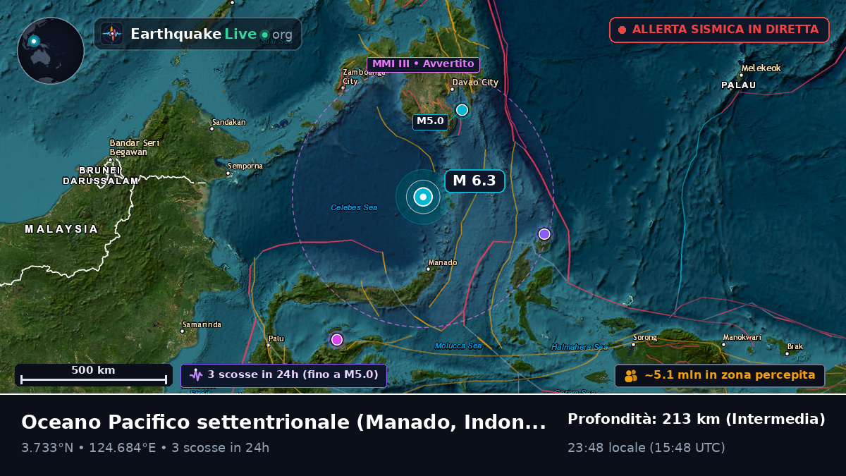 Oceano Pacifico settentrionale (Indonesia)