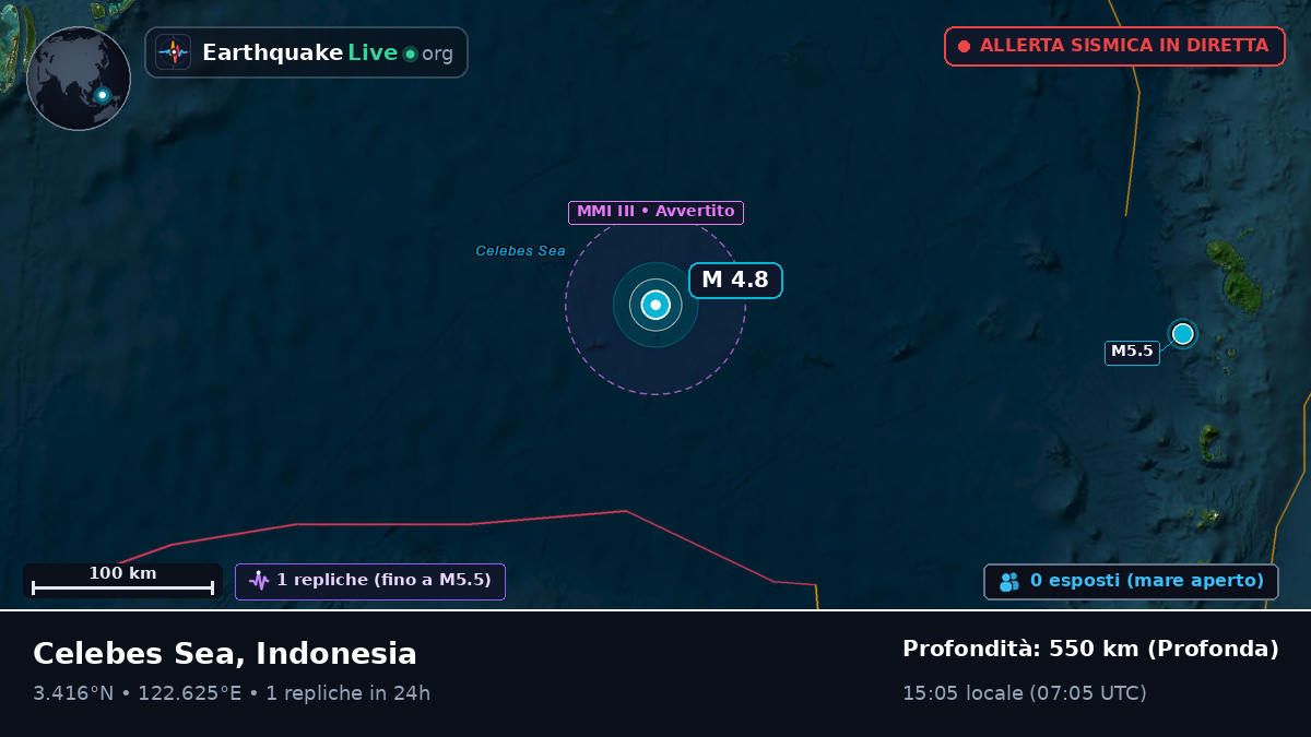 Oceano Pacifico settentrionale (Indonesia)