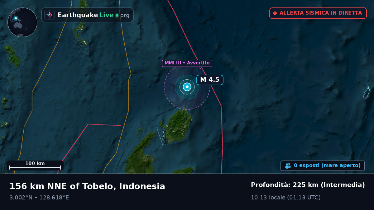 Oceano Pacifico settentrionale (Indonesia)